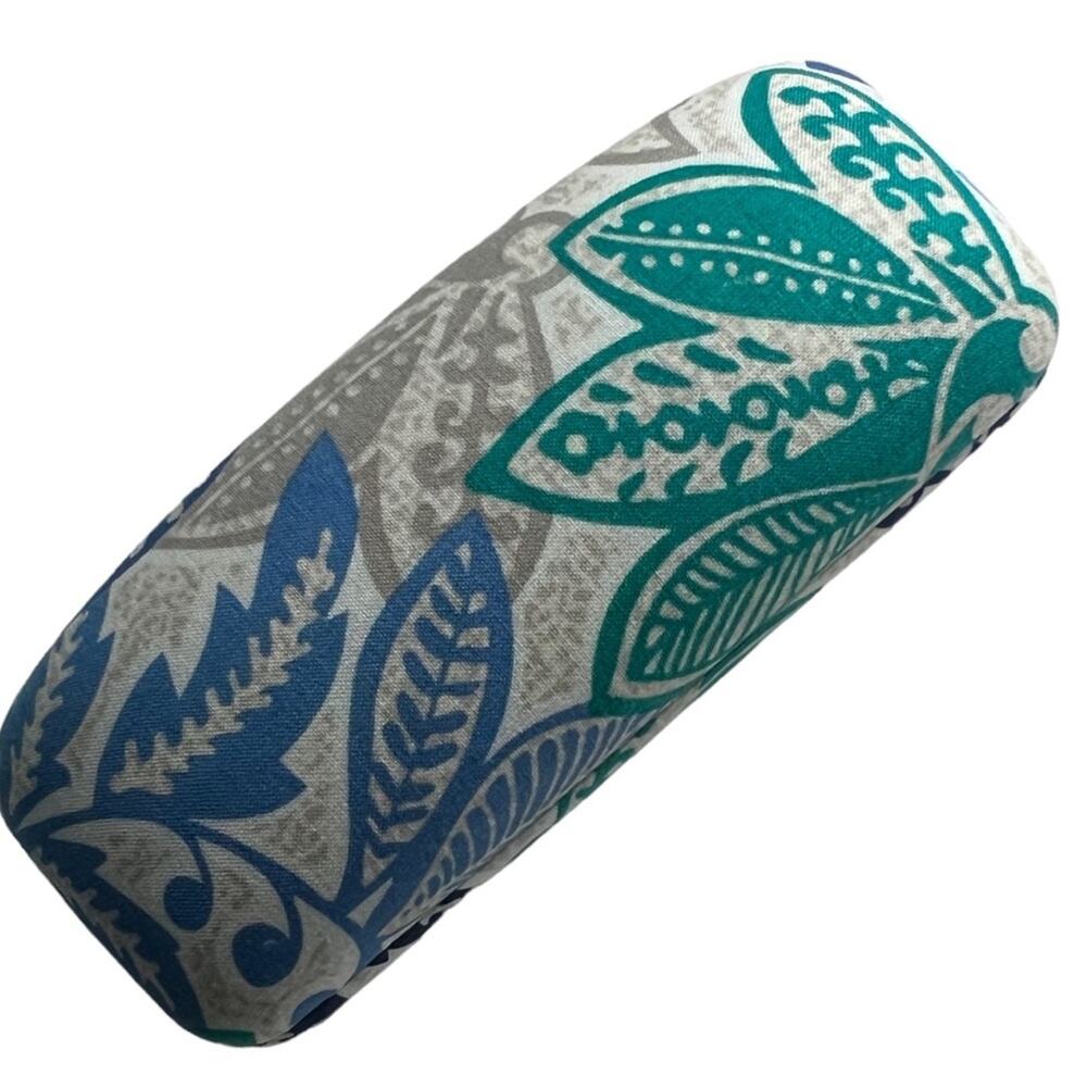 VERA BRADLEY Santiago Floral Leaf Fabric Sunglass Eyeglass Clamshell Hard Case